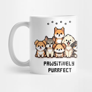 Pixel Dogs Pet Pawsitively Purrfect Mug